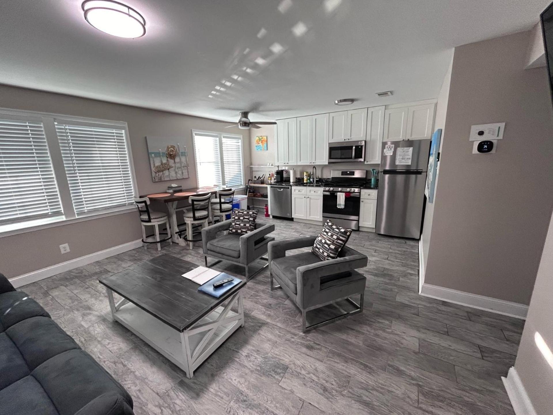 Beach Block Parking Modern Decor Porch Brigantine Luaran gambar