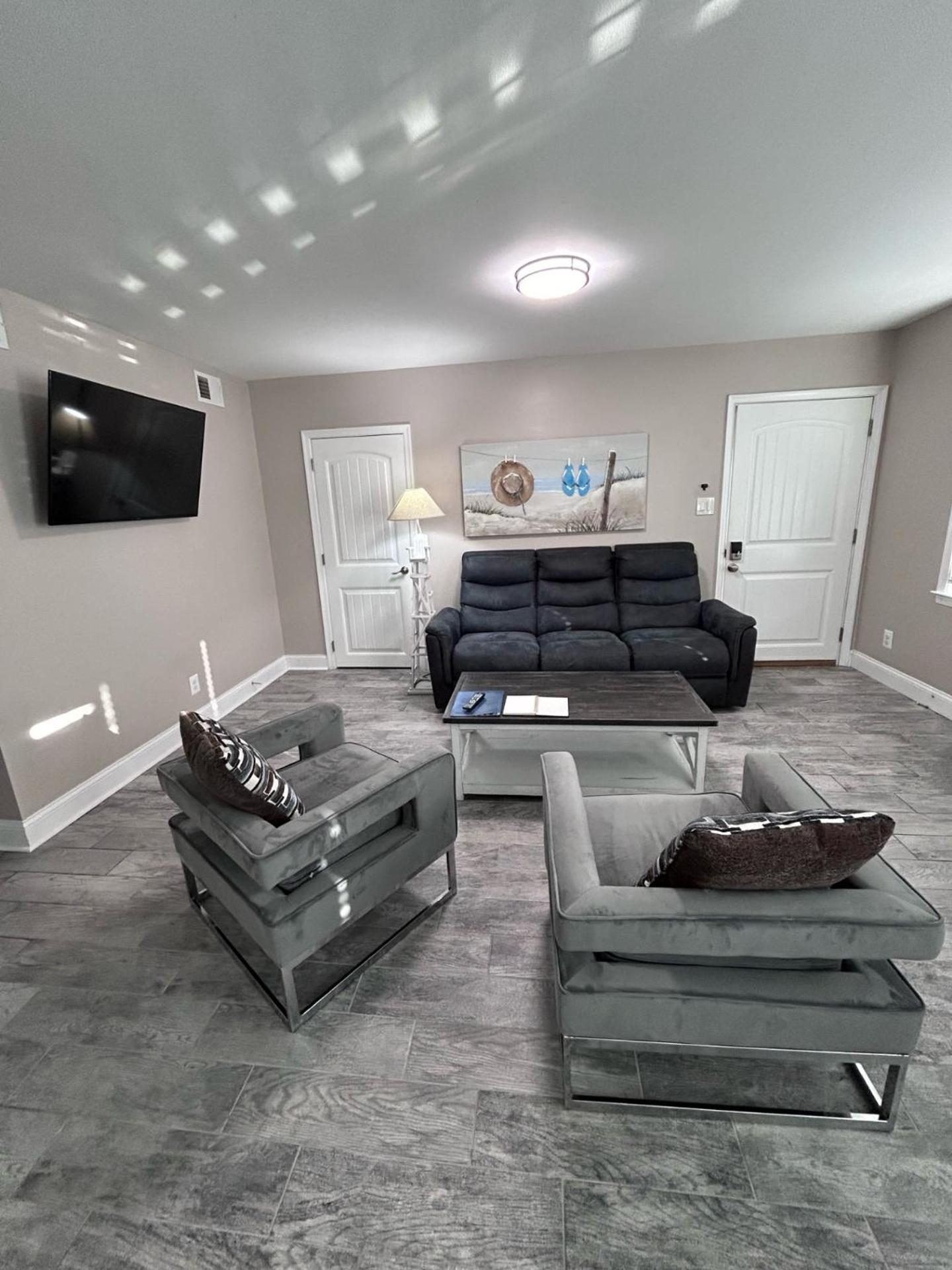 Beach Block Parking Modern Decor Porch Brigantine Luaran gambar